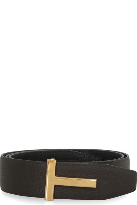 Belts for Men Tom Ford Reversible Leather Belt