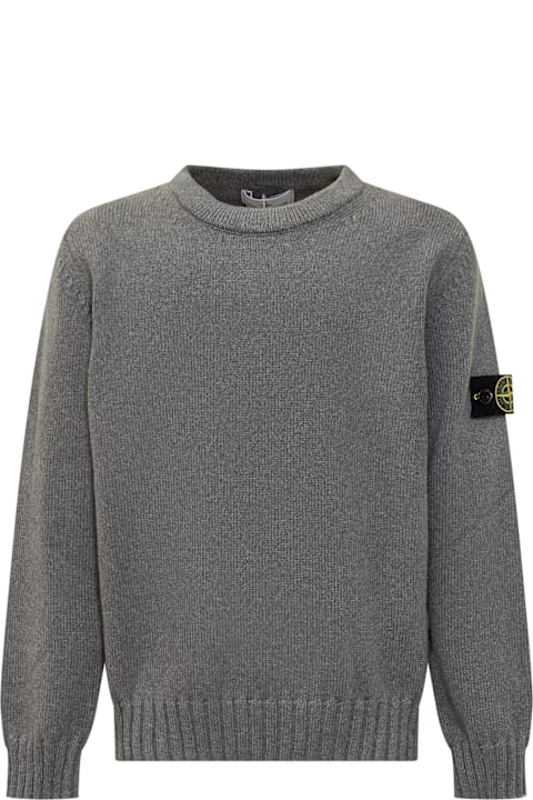 ملابس علوية لـ بنات Stone Island Junior Sweater