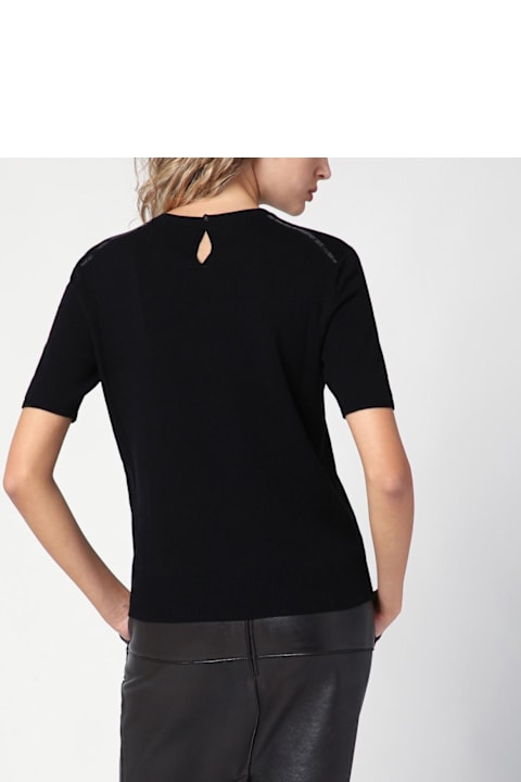 Sale for Women Saint Laurent Black Wool Knit T-shirt