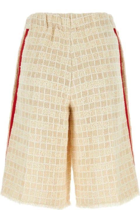 Pants & Shorts for Women Gucci Sand Tweed Bermuda Shorts
