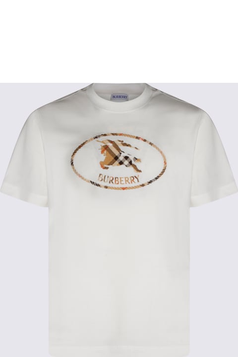 Homeware Burberry White Cotton T-shirt