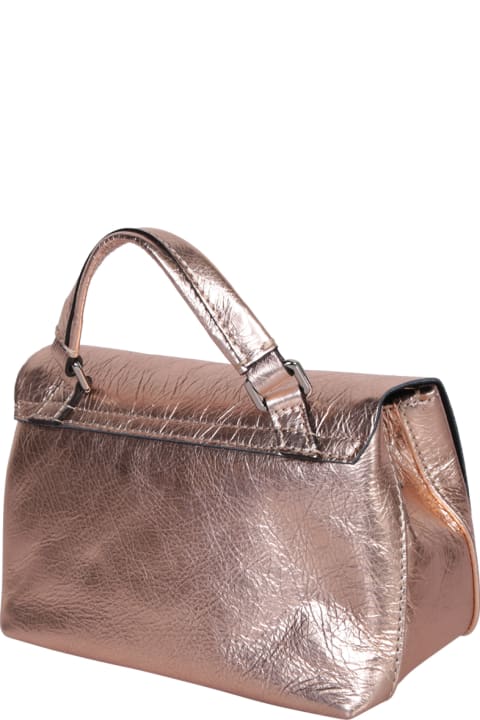 Bags for Women Zanellato Postina Cortina Baby Metallic Gold