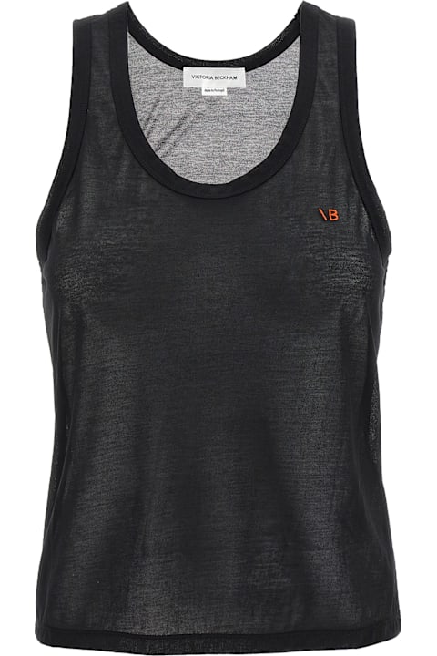 Victoria Beckham for Women Victoria Beckham Logo Embroidery Tank Top