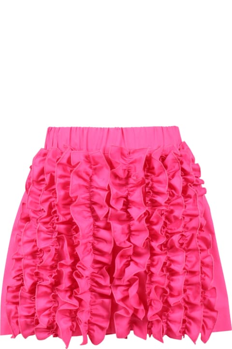 Bottoms for Girls MSGM Fuchsia Shorts For Girl With Logo