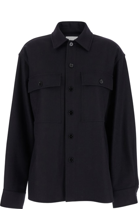 Jil Sander for Women Jil Sander Black Shirt With Buttons In Wool Woman