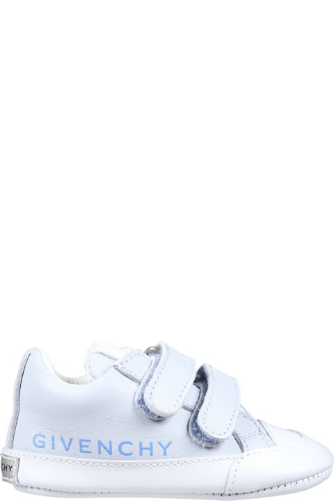 Sale for Baby Girls Givenchy Light Blue Sneakers For Baby Boy With Logo