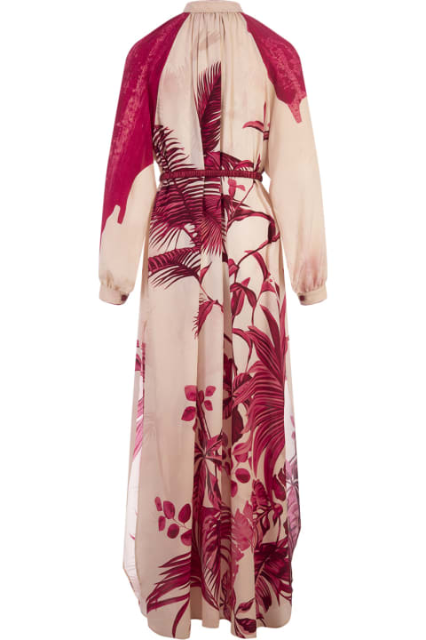 Fashion for Women For Restless Sleepers Pink Palms Arione Long Dress