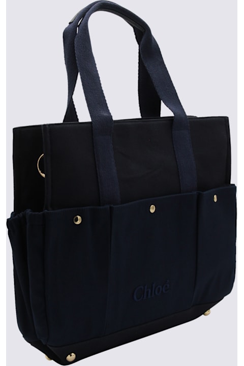 Homeware Chloé Dark Blue Cotton Totes