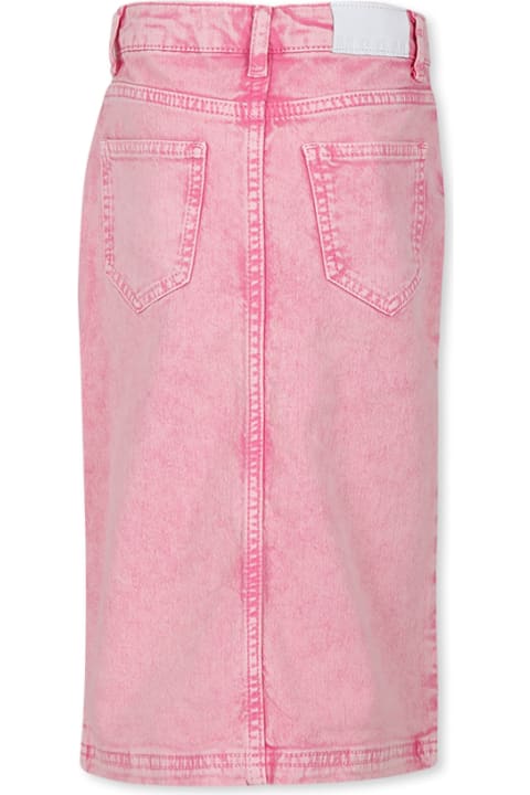Sale for Kids MSGM Pink Denim Skirt For Girl