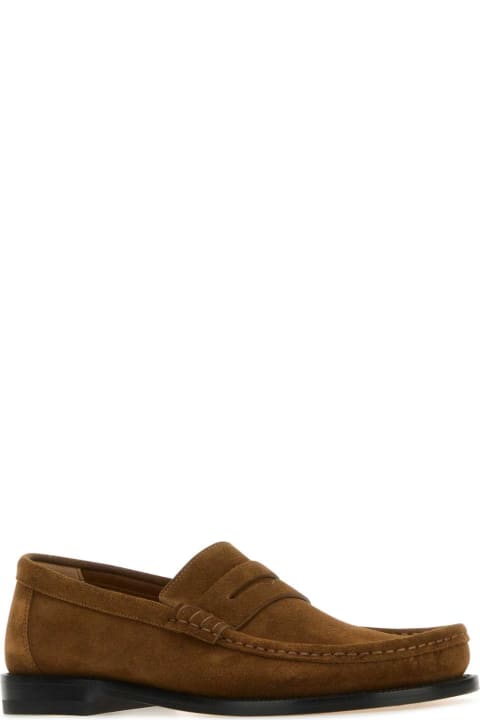 Loafers & Boat Shoes for Men Loewe Brown Suede Campo Loafers
