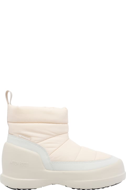 Moon Boot Mezzaluna Puffy Cream Booties