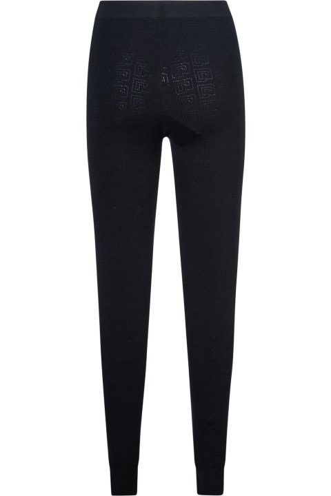 Pants & Shorts for Women Paco Rabanne Elastic Logo Waist Patterned Knit Leggings