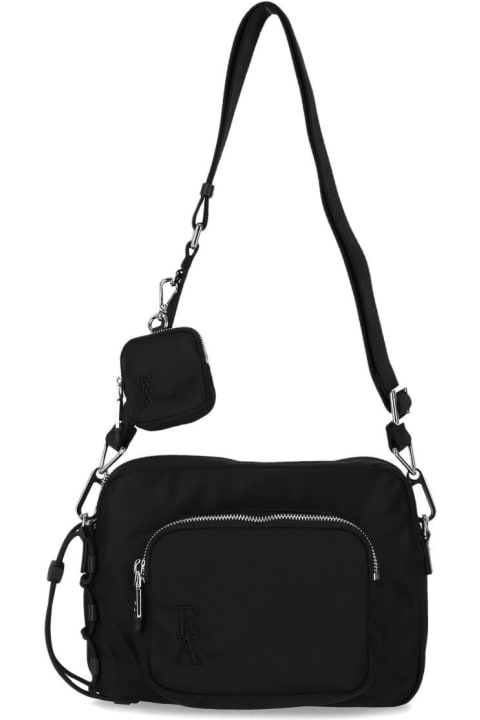 Ea Black Nylon Crossbody Bag