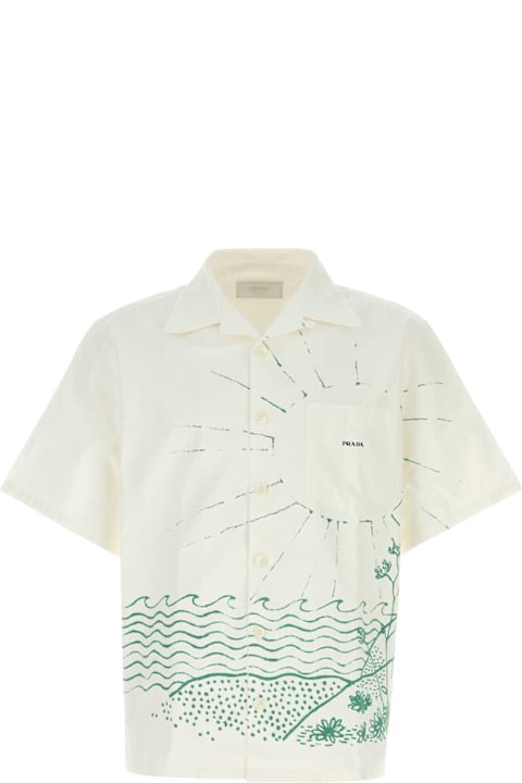 Homeware Prada White Poplin Shirt