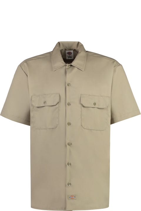 Dickies Shirts for Men Dickies Short Sleeve Cotton Blend Shirt