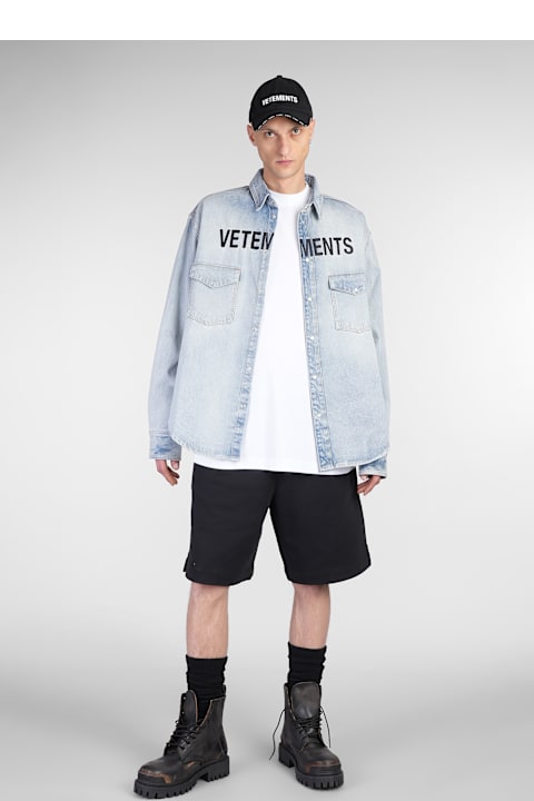 VETEMENTS Pants for Men VETEMENTS Shorts In Black Cotton