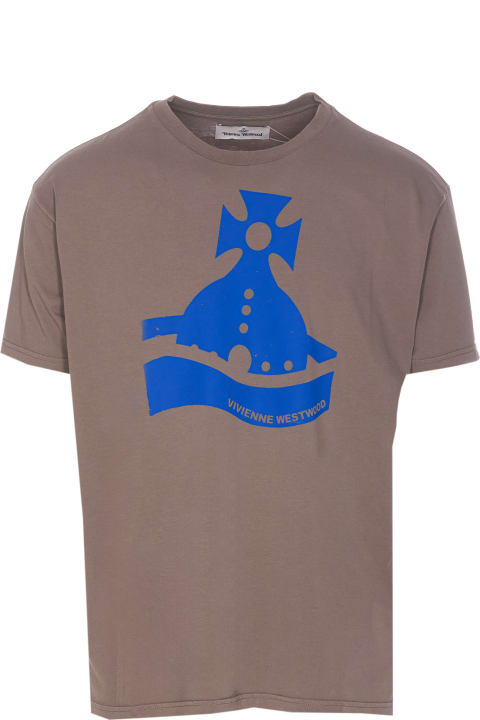 Vivienne Westwood ملابس علوية لـ القسم الرجالي Vivienne Westwood Sunken Orb T-shirt