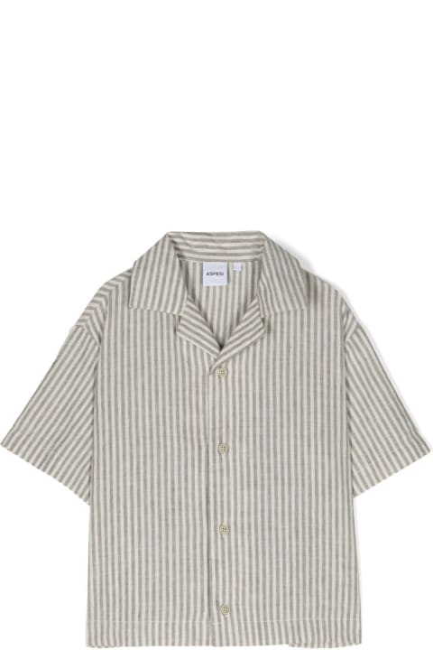 Aspesi Shirts for Boys Aspesi Camicia A Righe