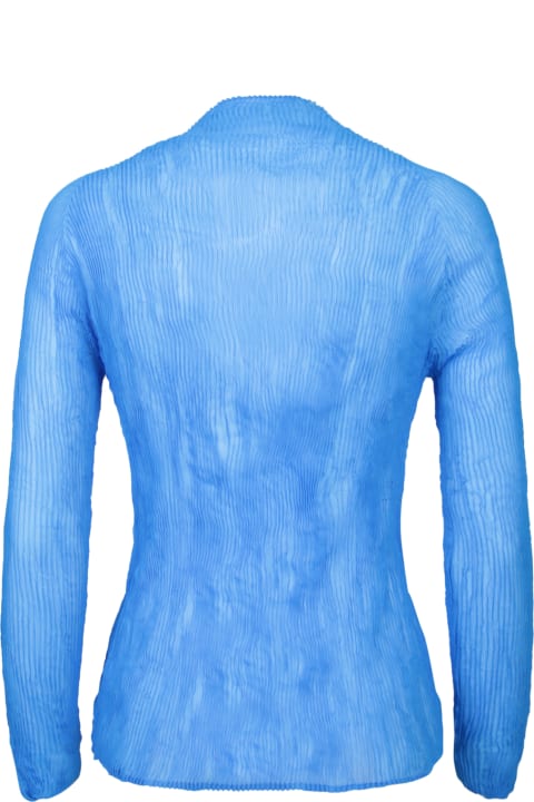 Clothing for Women Issey Miyake Twist Blue Top
