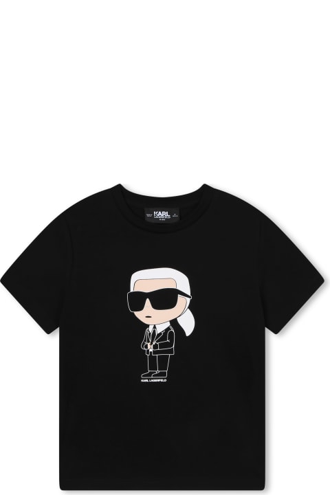 Fashion for Boys Karl Lagerfeld Kids T-shirt Con Stampa