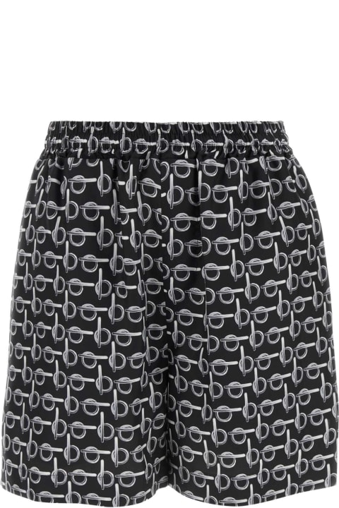 Pants & Shorts for Women Burberry Printed Silk Shorts