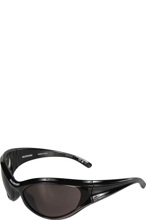 Balenciaga Eyewear Eyewear for Women Balenciaga Eyewear Centre Logo Cat-eye Biker Sunglasses