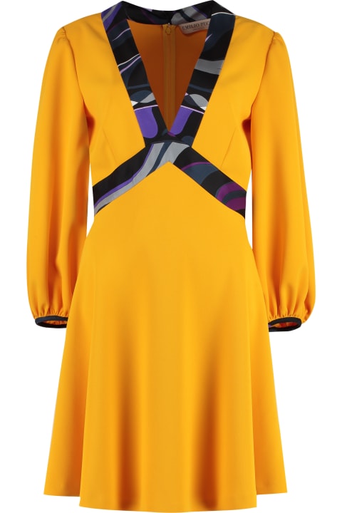 Pucci Women Pucci Mini Dress With Flame Inserts
