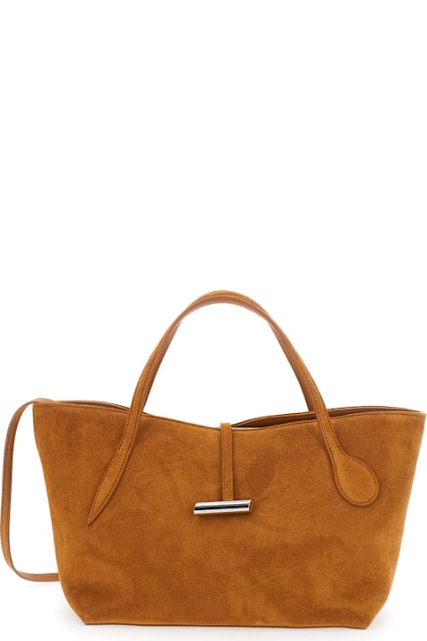 Little Liffner Bags for Women Little Liffner 'petite Penne' Brown Tote Bag With Side Pocket In Leather Woman