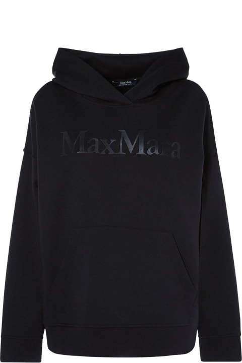 'S Max Mara Fleeces & Tracksuits for Women 'S Max Mara Logo Printed Long-sleeved Hoodie