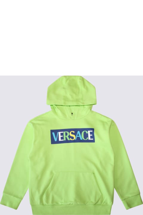 ボーイズ Versaceのトップス Versace Acid Lime Cotton Sweatshirt