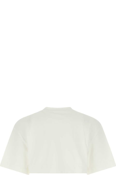 ウィメンズ Alexander McQueenのトップス Alexander McQueen White Cotton T-shirt