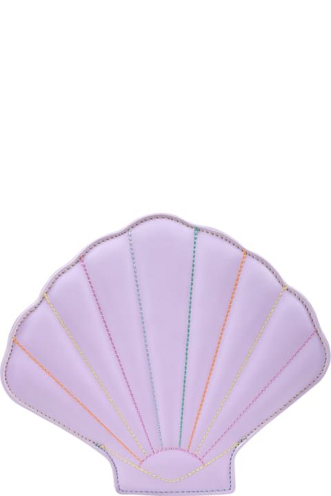 Accessories & Gifts for Girls Stella McCartney Kids Purple Bag For Girl With Shell