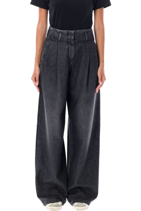 Homeware Golden Goose Wide Leg Pleated Jeans