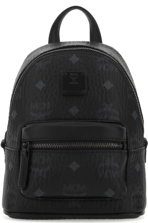 Backpacks for Men MCM Printed Leather Handbag