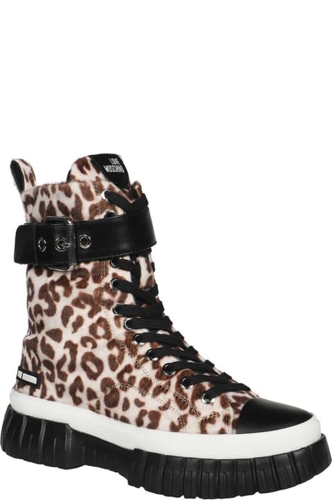 Fashion for Women Love Moschino Canvas High-top Sneakers