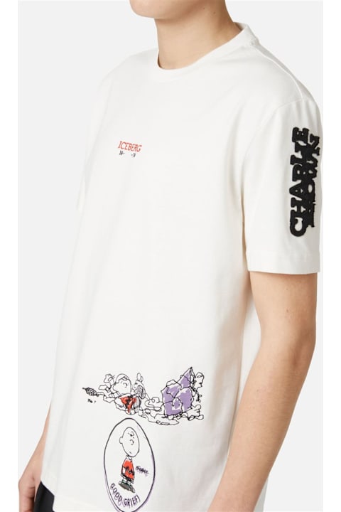 Iceberg for Women Iceberg Short Sleeves T-shirt With Logo