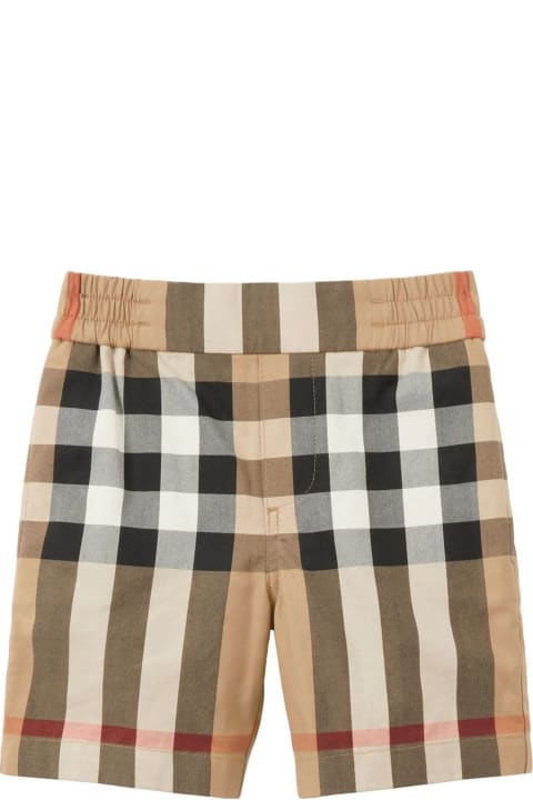 Bottoms for Baby Boys Burberry Burberry Kids Shorts Beige