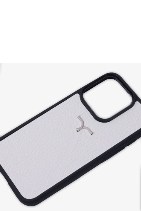 Homeware Larusmiani Calf Leather Cover For Iphone 15 Accessory