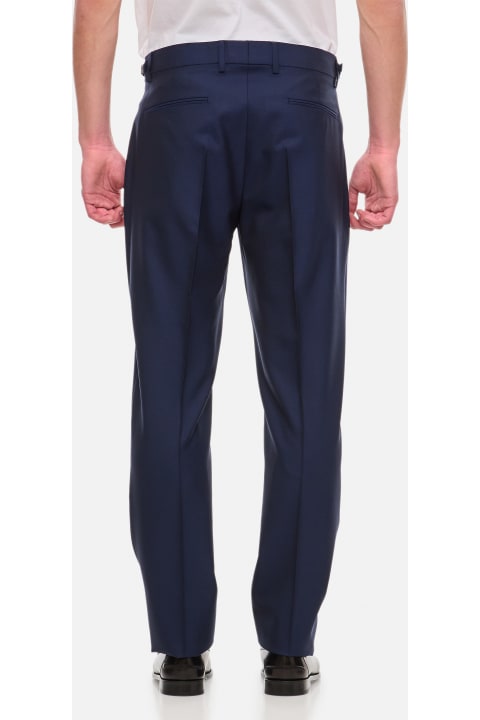 Versace for Men Versace Formal Pant Wool Canvas Fabric