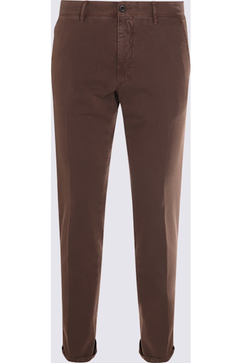 Incotex Clothing for Men Incotex Brown Cotton Pants