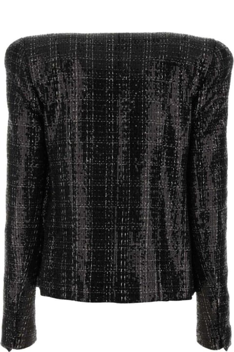 Sweaters for Women Balmain Tweed Sequin Embellished Jacket