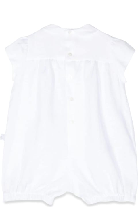 Il Gufo Dresses for Baby Girls Il Gufo Golfino Tricot Bianco