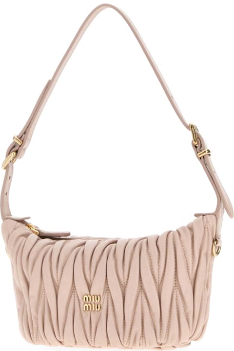 Miu Miu Powder Pink Leather Handbag