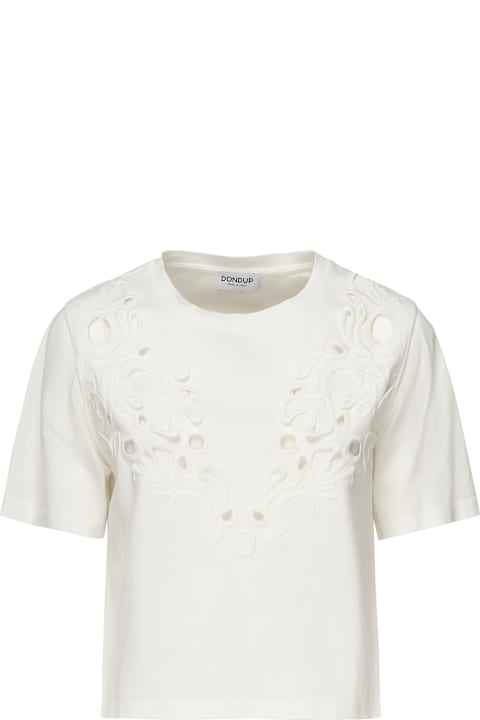 Dondup for Kids Dondup Cropped T-shirt In Cotton Jersey