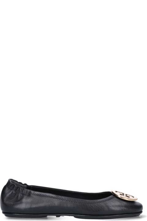 Tory Burch for Kids Tory Burch Minnie Travel Ballet With Metal Logo