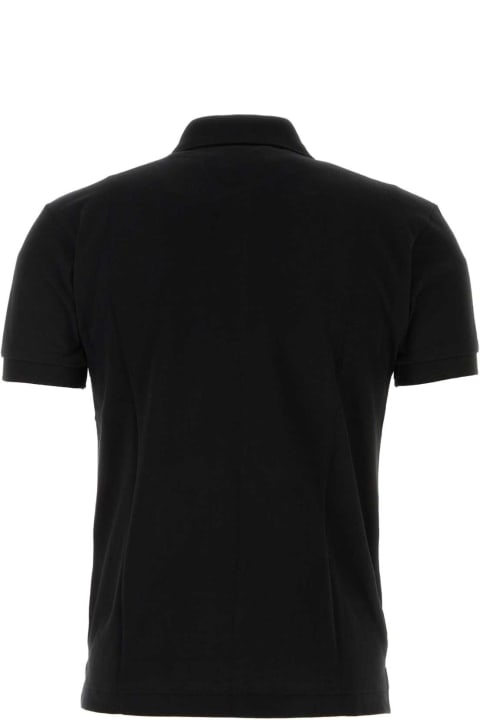 Comme des Garçons Play Topwear for Men Comme des Garçons Play Black Piquet Polo Shirt