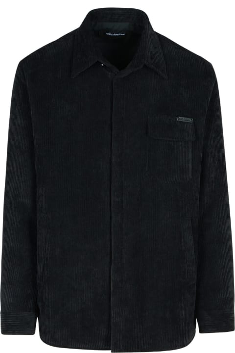 Homeware Dolce & Gabbana Black Polyester Blend Shirt