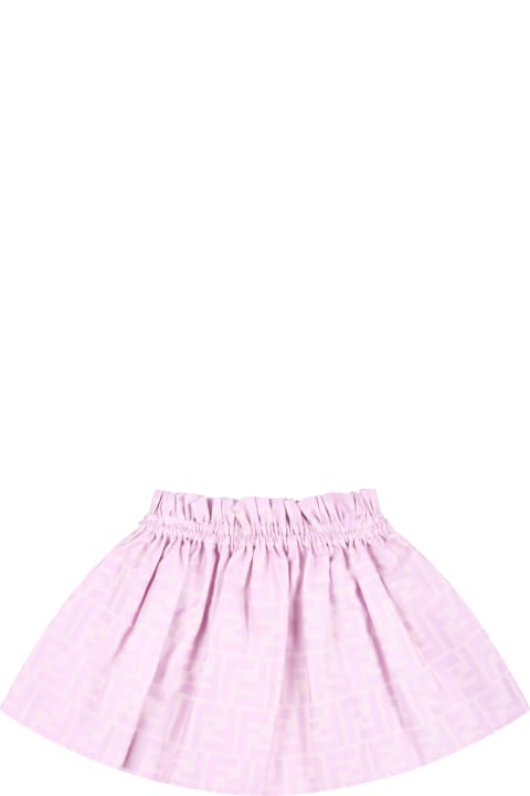 Pink Skirt For Baby Girl With Ff