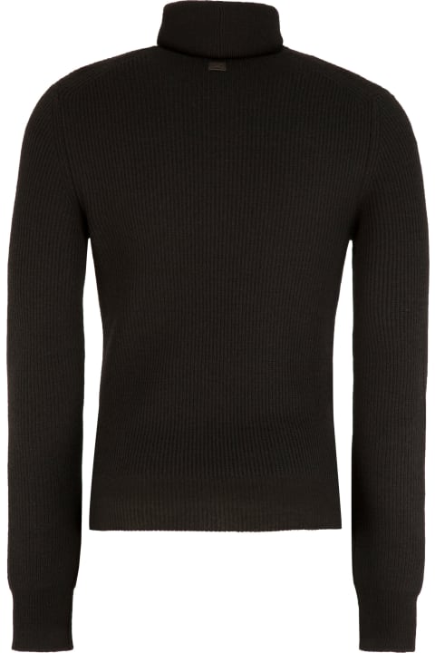 Ferragamo Sweaters for Men Ferragamo Wool Turtleneck Sweater
