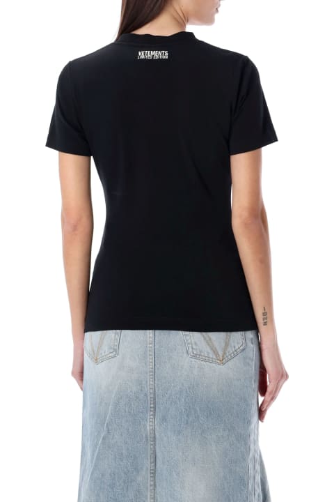 Fashion for Women VETEMENTS Embroidered Logo T-shirt